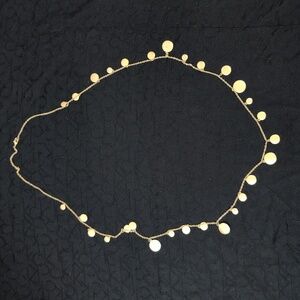 Metal & Faux Jewel Necklace